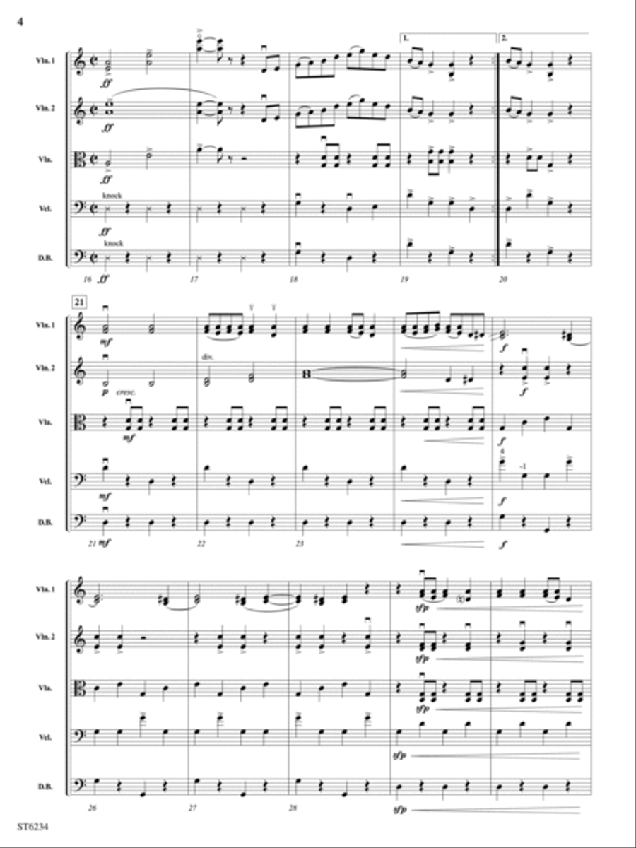 Bayou Self: Score Bayou Self: Score String Orchestra scores gallery preview page 4