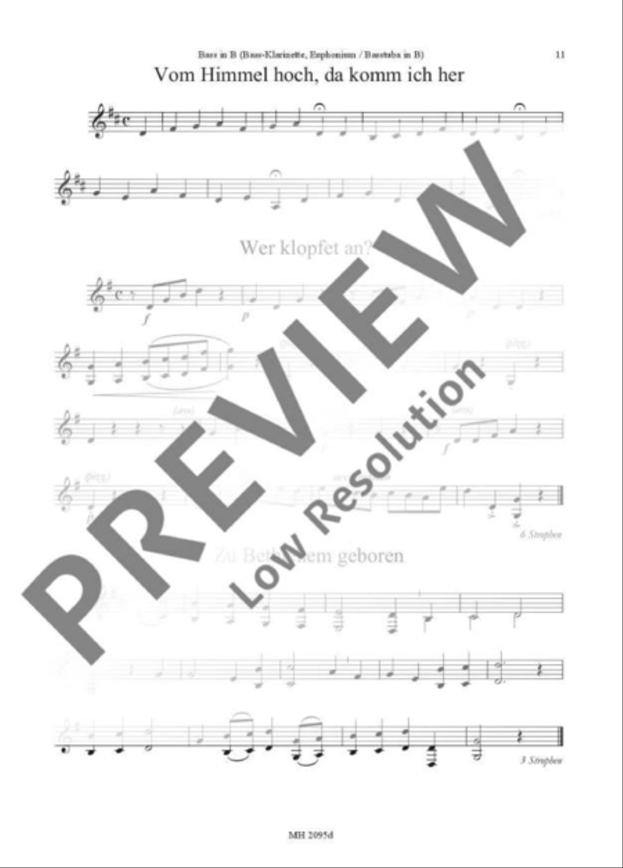 Christmas carols Part scores gallery preview page 12