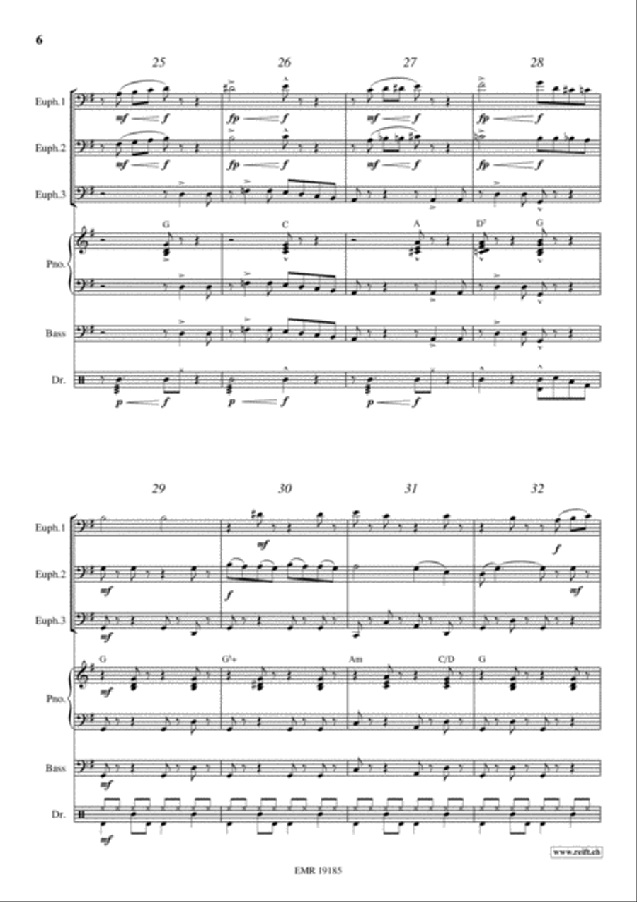 Swanee Euphonium Trio scores gallery preview page 6