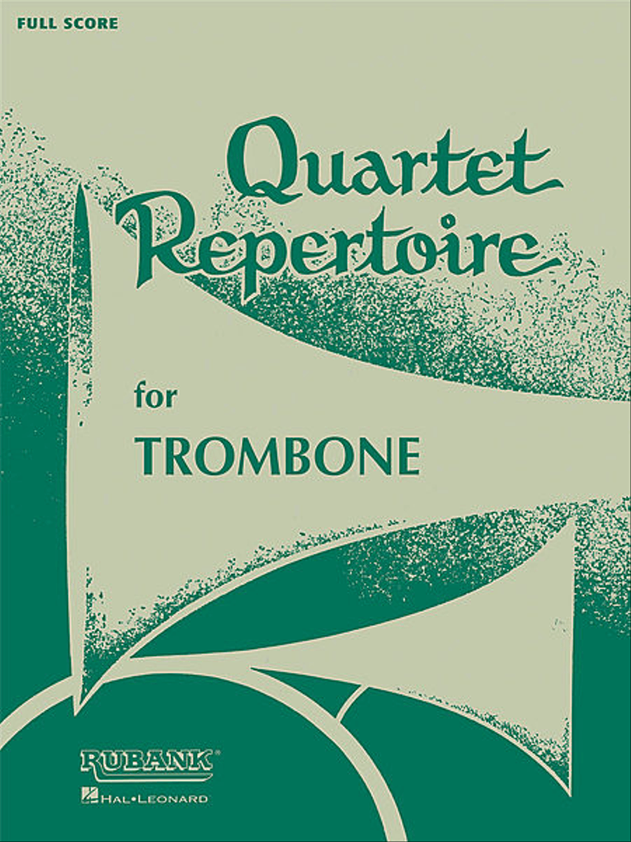 Quartet Repertoire for Trombone Trombone Quartet scores gallery preview page 1