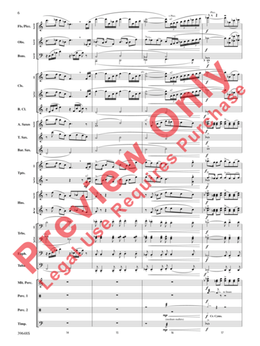 A Childhood Remembered Concert Band scores gallery preview page 6