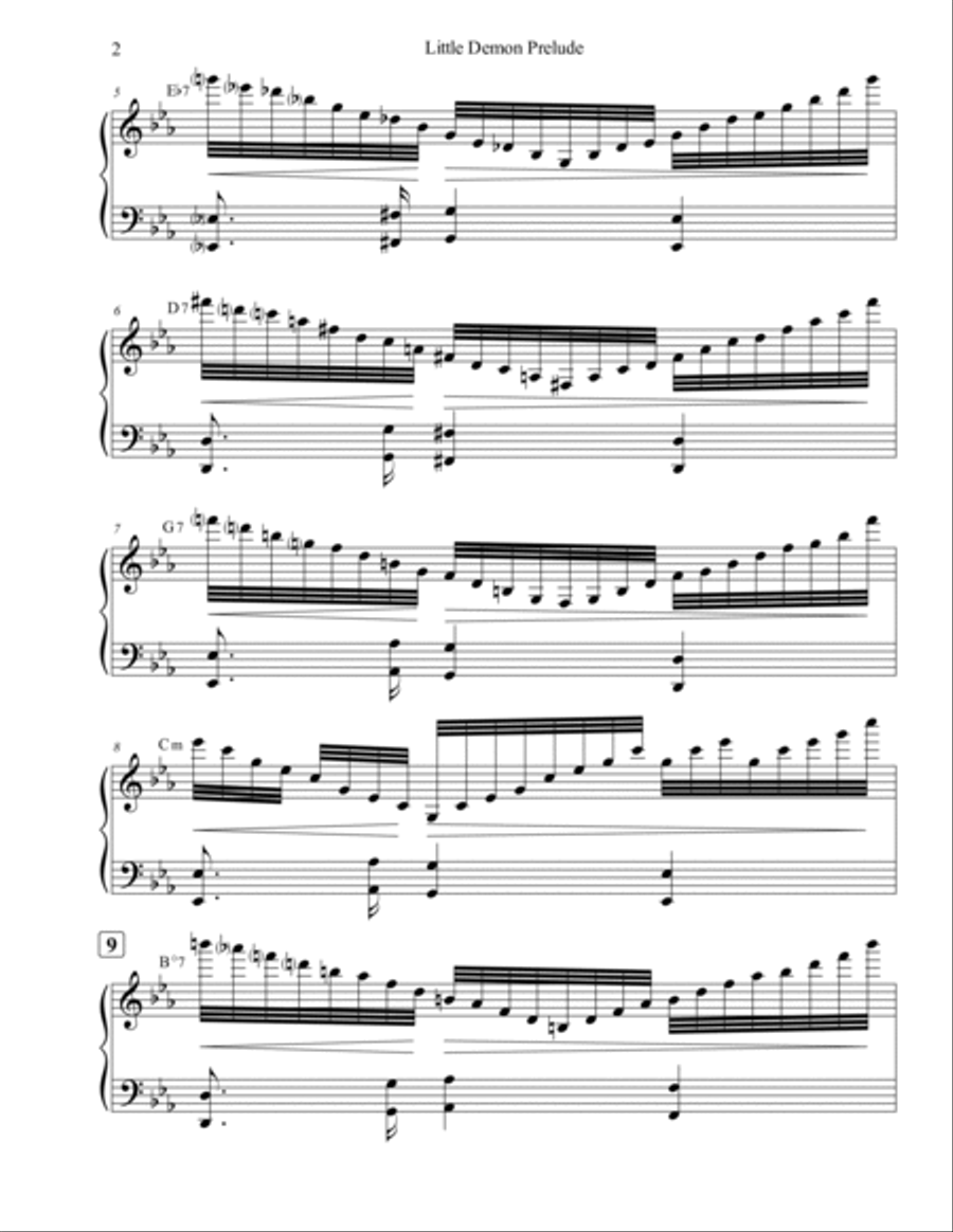 Little Demon Prelude Piano Solo scores gallery preview page 4