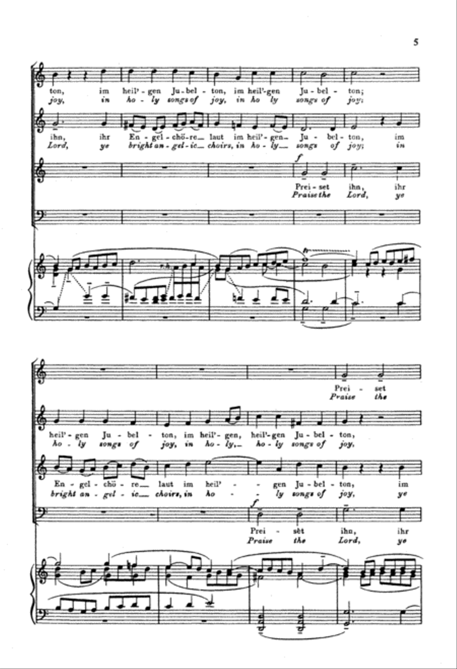 Welten Singen Dank Und Ehre (Hallelujah unto God's Almighty Son!) 4-Part scores gallery preview page 6