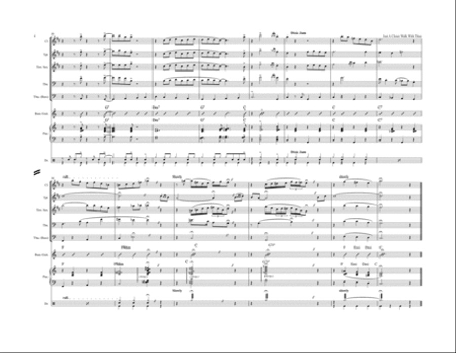 Just A Closer Walk With Thee Jazz Ensemble scores gallery preview page 4