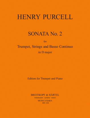 Book cover for Sonata No. 2 in D major