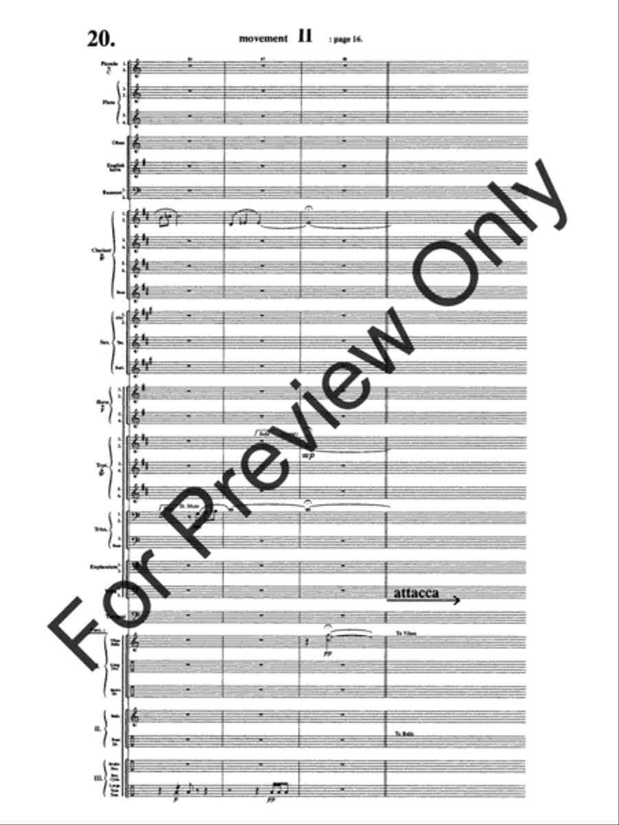 Symphony #1 In Memoriam Dresden 1945 Concert Band scores gallery preview page 24