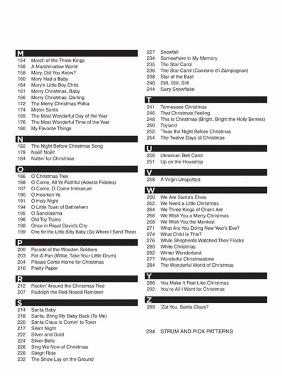 The Best Christmas Guitar Fake Book Ever – 3rd Edition Guitar Tablature scores gallery preview page 3