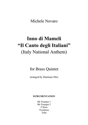 Inno di Mameli (Il Canto degli Italiani, Italy National Anthem) for Brass Quintet