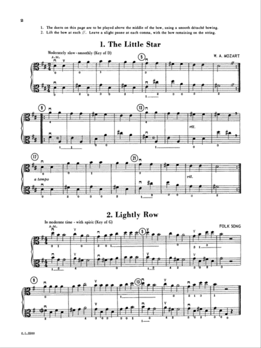 Beautiful Music for Two String Instruments, Book 1 Chamber Orchestra scores gallery preview page 3