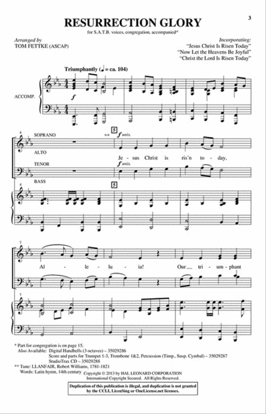 Resurrection Glory Resurrection Glory 4-Part scores gallery preview page 2