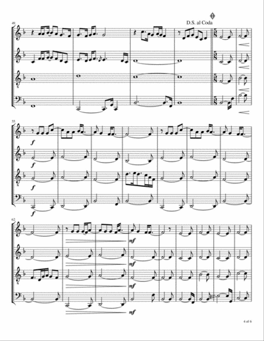Edge Of The World Woodwind Quartet scores gallery preview page 5