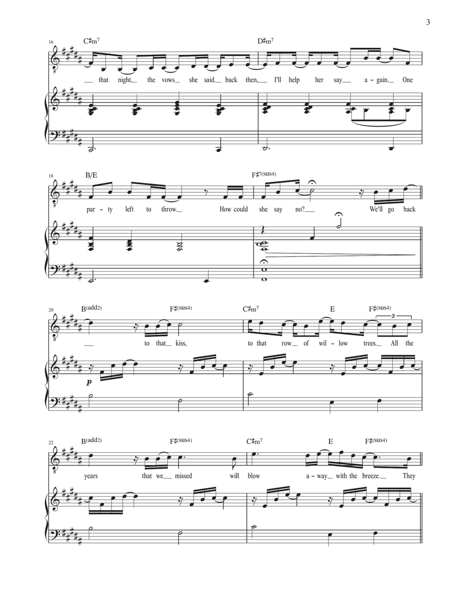 Past Is Catching Up To Me (from The Great Gatsby) Voice scores gallery preview page 3