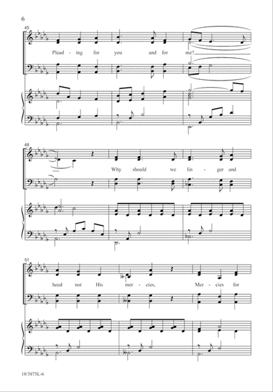 Softly and Tenderly 4-Part scores gallery preview page 7