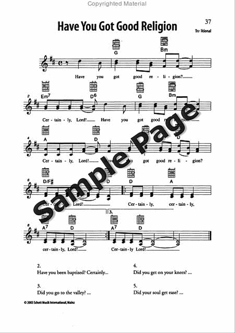 Best of Spirituals & Gospels Acoustic Guitar scores gallery preview page 38