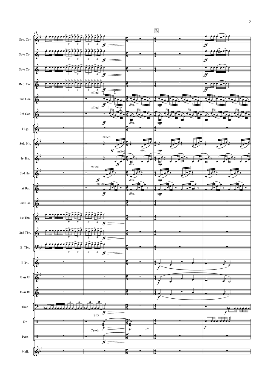 Castle Ball Castle Ball Brass Band scores gallery preview page 6