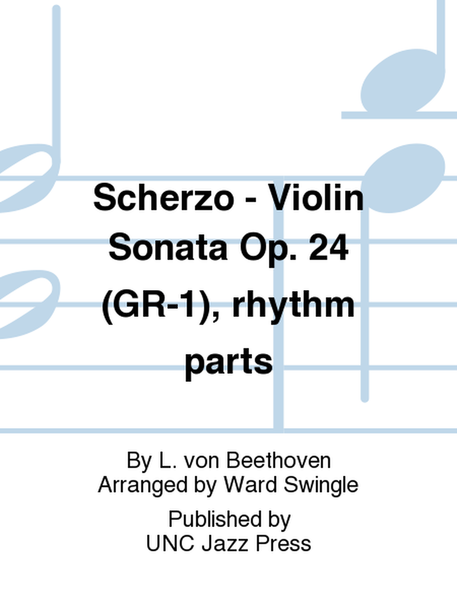 Scherzo - Violin Sonata Op. 24 (GR-1), rhythm parts