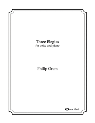 Three Elegies (voice and piano)