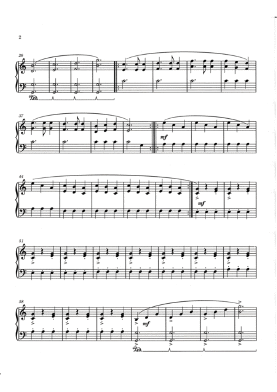 The Vow Piano Solo scores gallery preview page 2