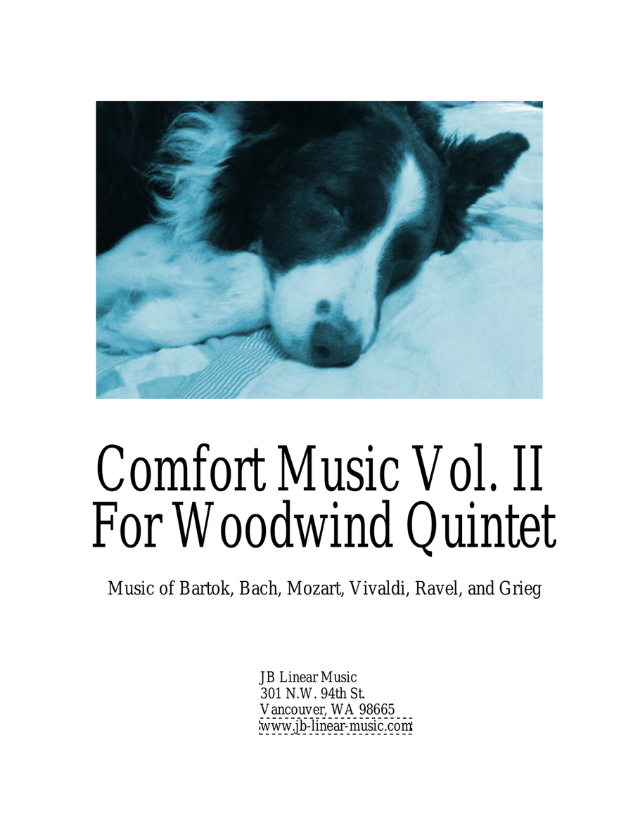 Comfort Music Vol. Two for woodwind quintet Woodwind Quintet scores gallery preview page 1