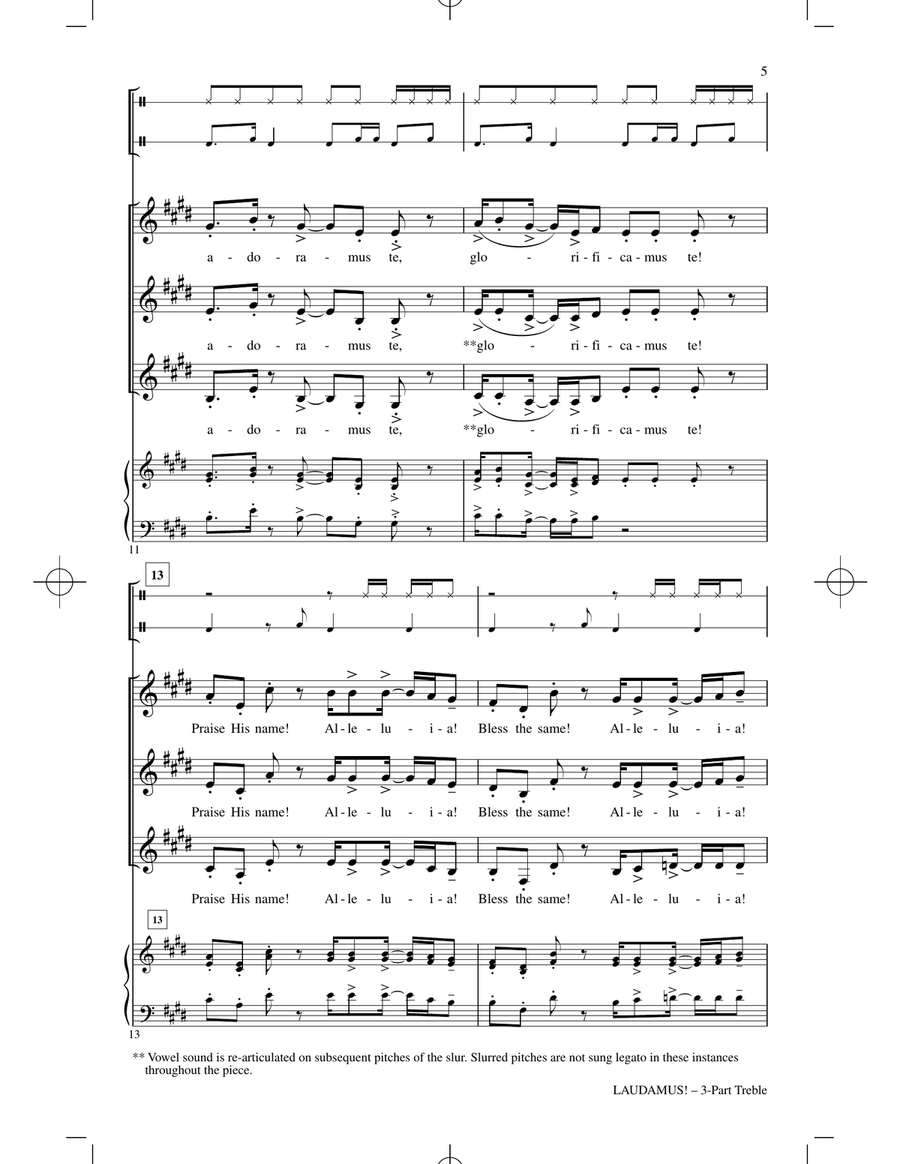 Laudamus! Laudamus! 3-Part scores gallery preview page 3