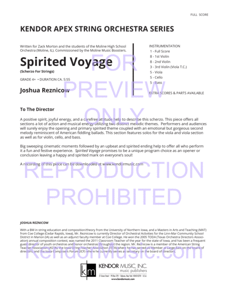 Spirited Voyage (Scherzo For Strings) image number null
