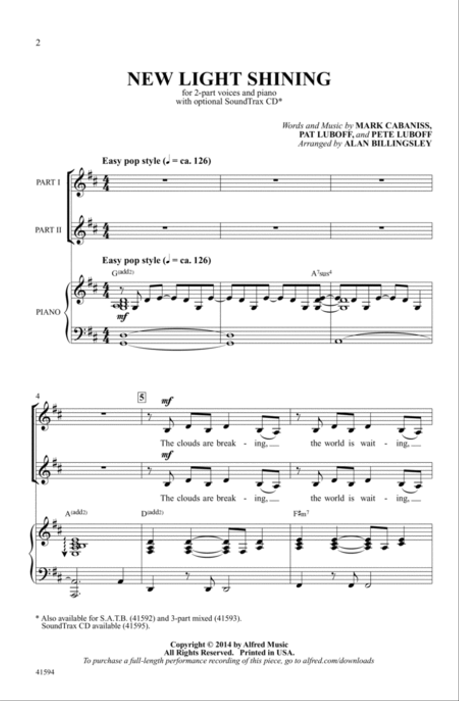 New Light Shining Choir scores gallery preview page 1