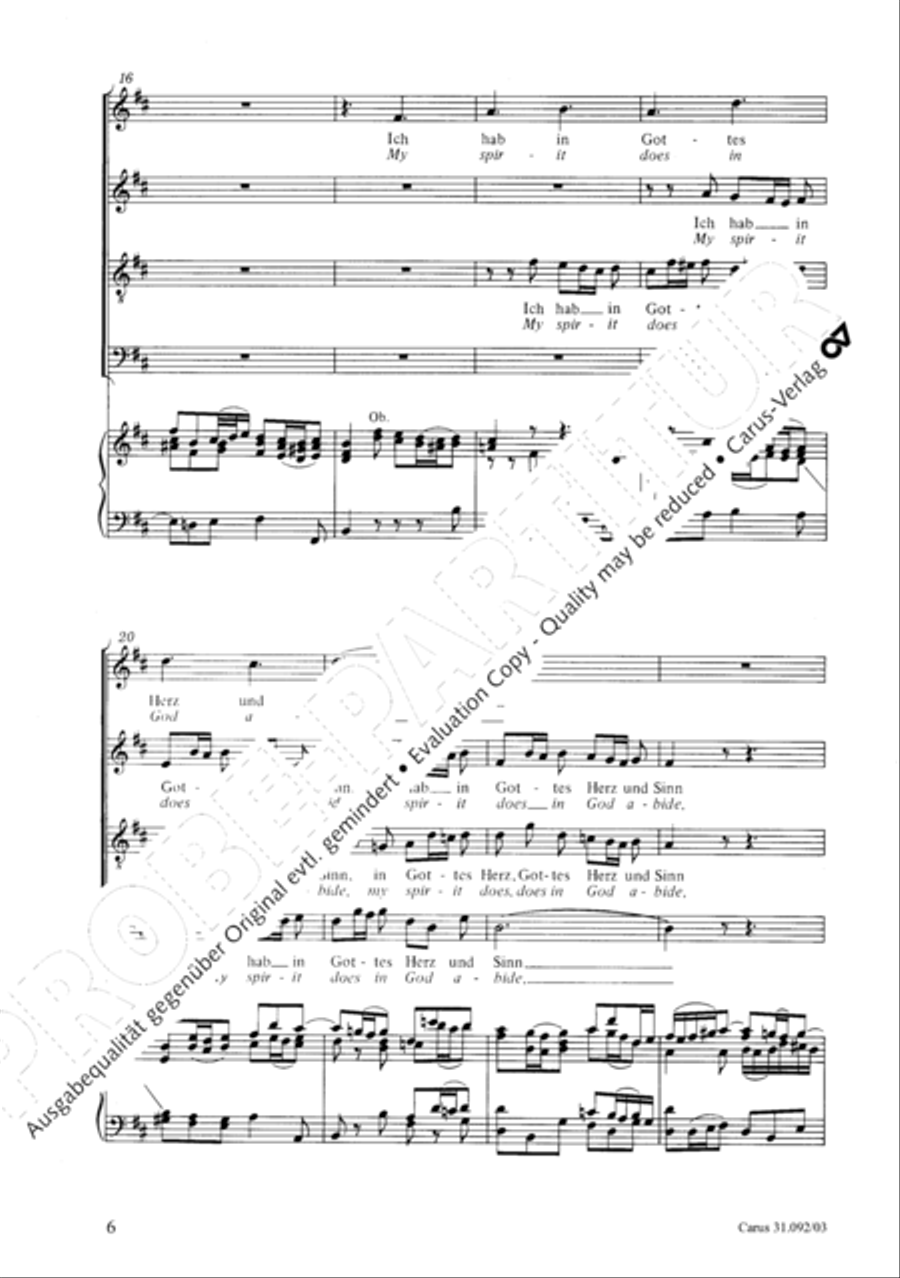 My spirit does in God abide 4-Part scores gallery preview page 7