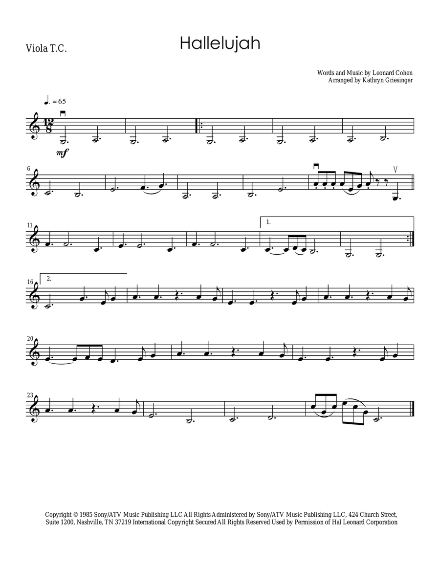 Hallelujah Hallelujah String Quartet scores gallery preview page 4