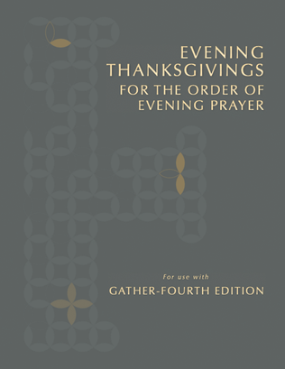 Evening Thanksgivings for the Order of Evening Prayer