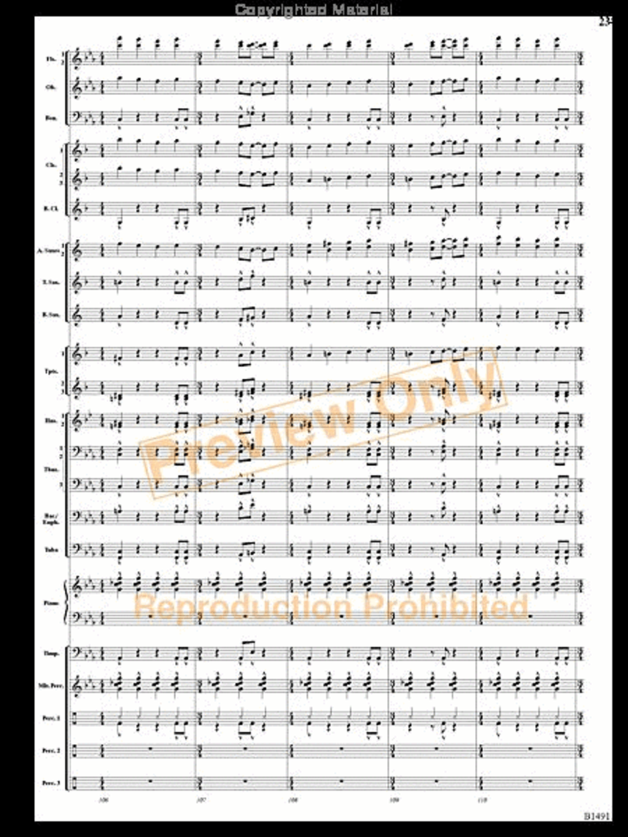 Nevermore Concert Band scores gallery preview page 22