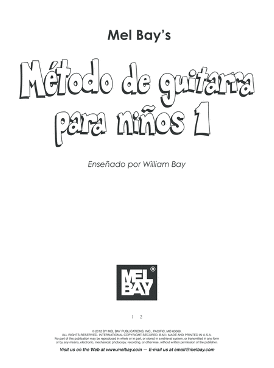 Metodo de Guitarra para Ninos Volumen Uno Guitar scores gallery preview page 2