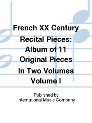 Book cover for French XX Century Recital Pieces