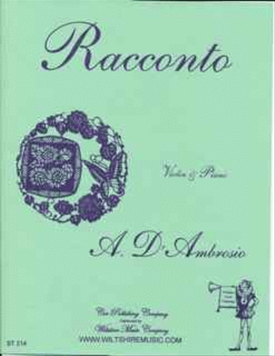 Racconto Violin Solo scores gallery preview page 1