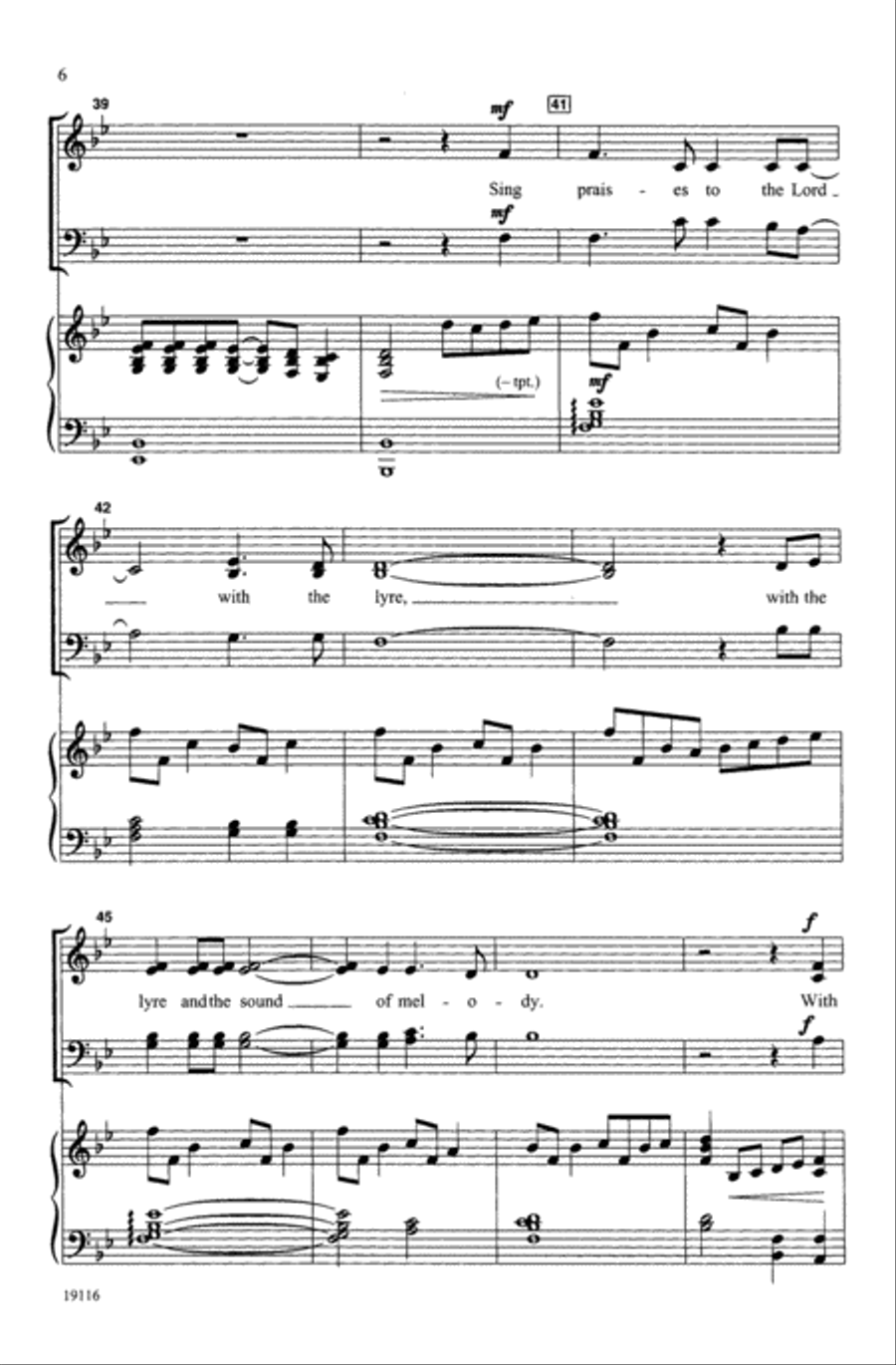 A New Psalm A New Psalm 4-Part scores gallery preview page 6