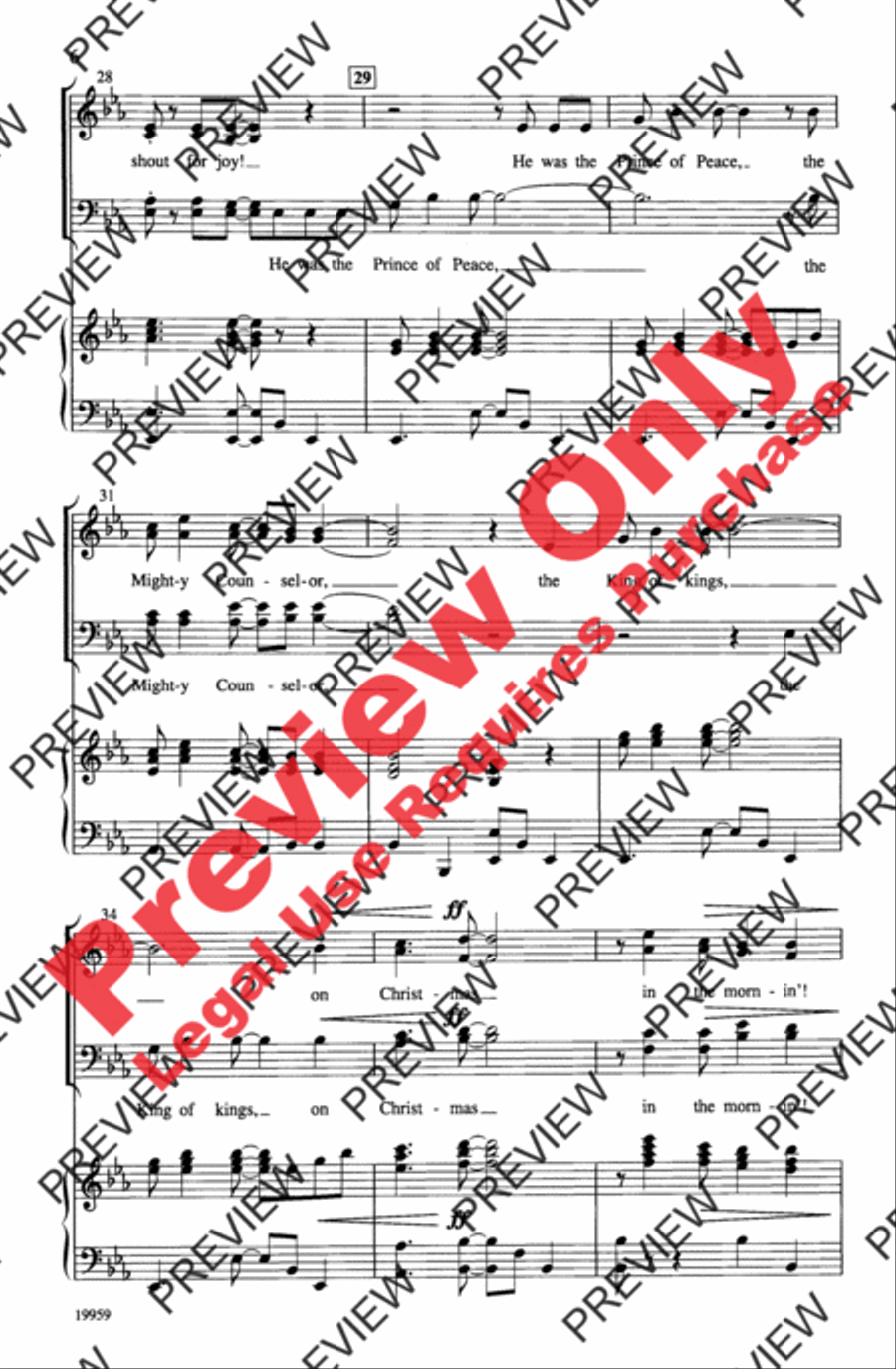 Shout for Joy! 4-Part scores gallery preview page 6