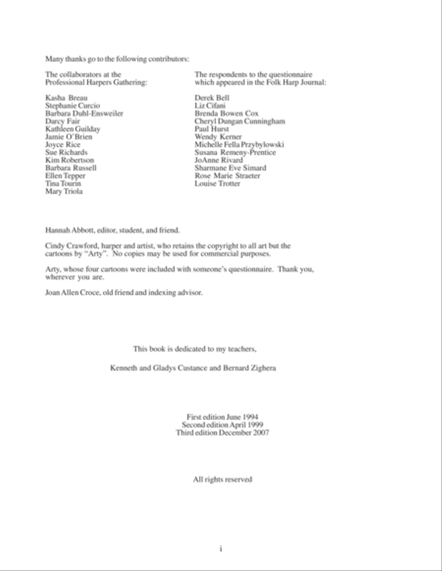 Teaching the Lever Harp Celtic Harp scores gallery preview page 2