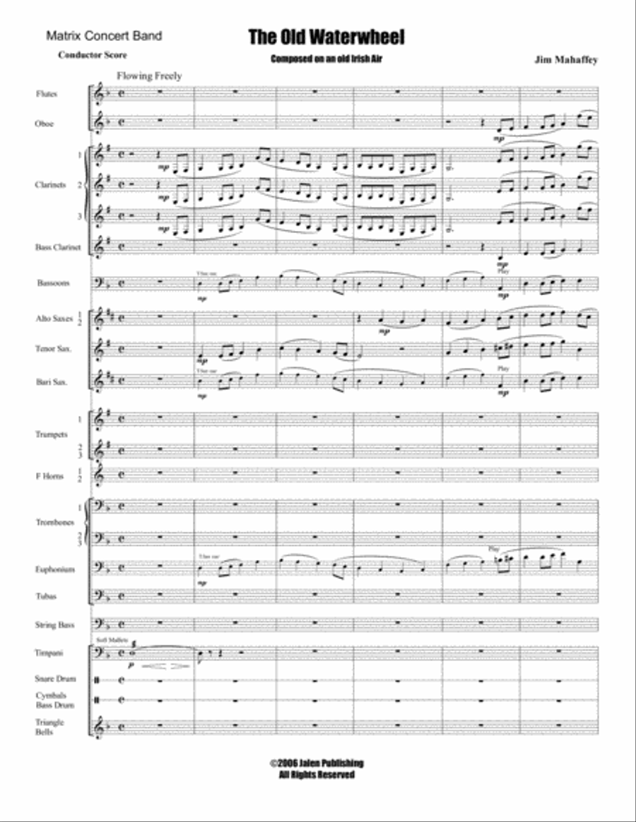 The Old Waterwheel The Old Waterwheel Concert Band scores gallery preview page 2