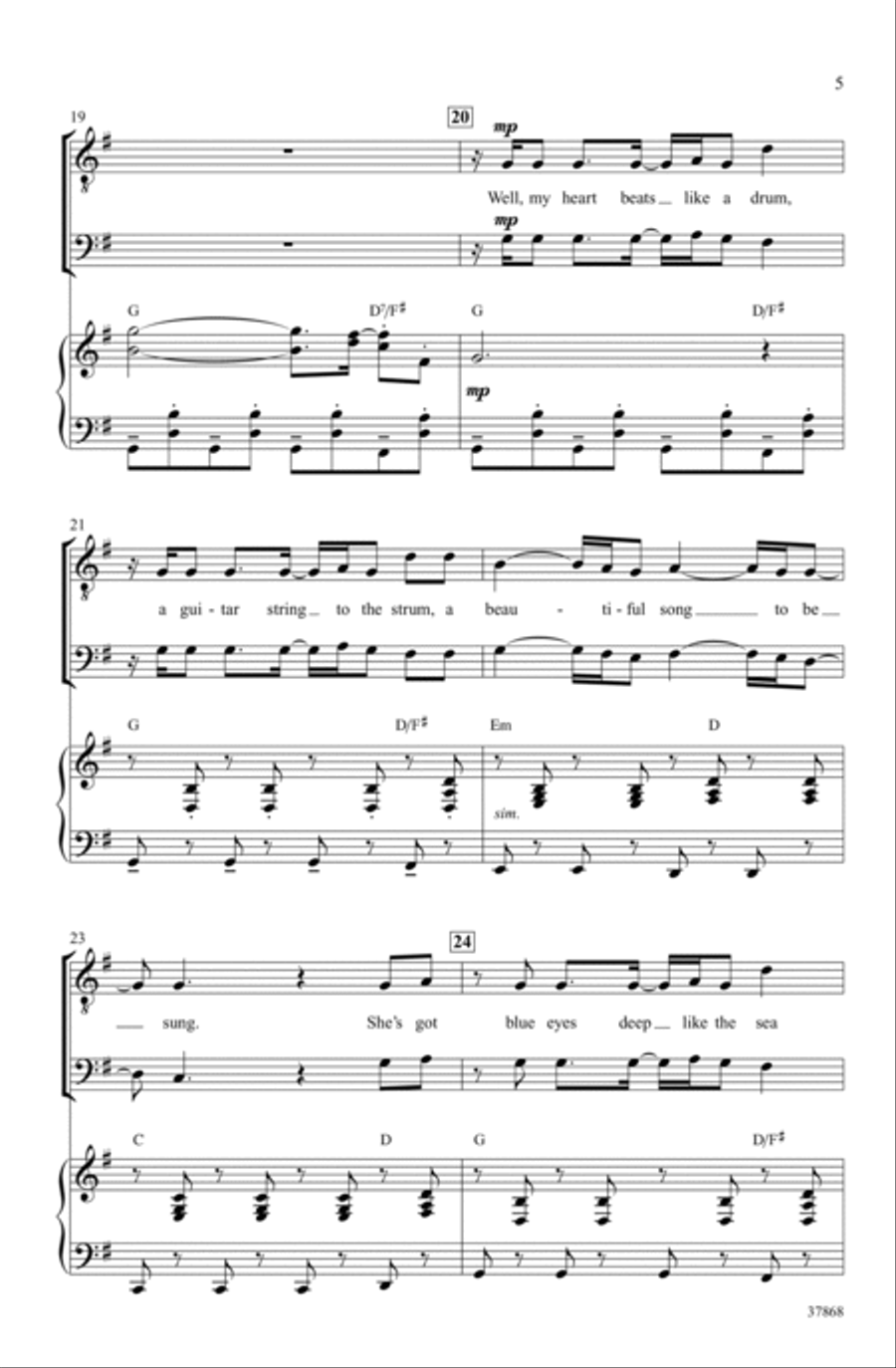 Rhythm of Love Rhythm of Love Choir scores gallery preview page 4