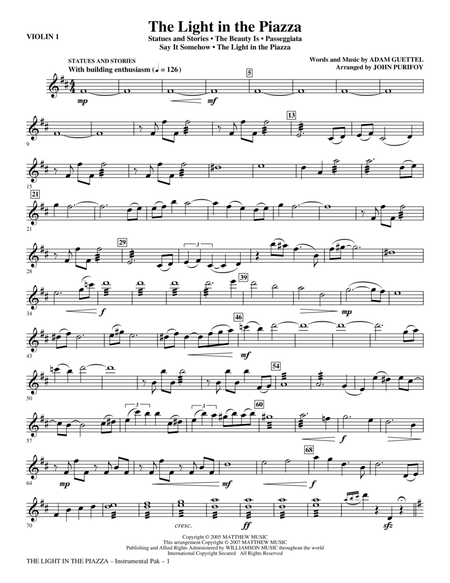 The Light In The Piazza (Choral Highlights) (arr. John Purifoy) - Violin 1
