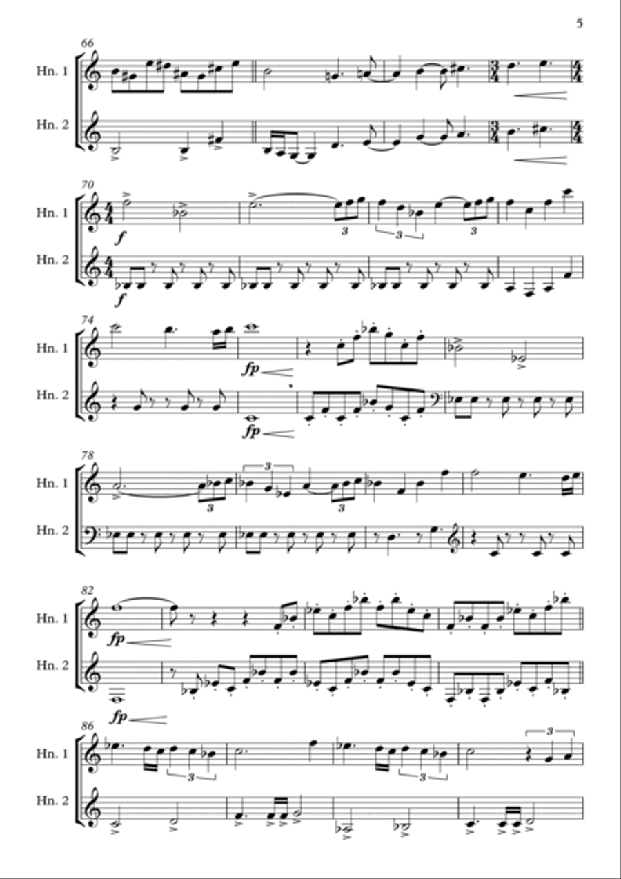 Back To The Future Brass Duet scores gallery preview page 5