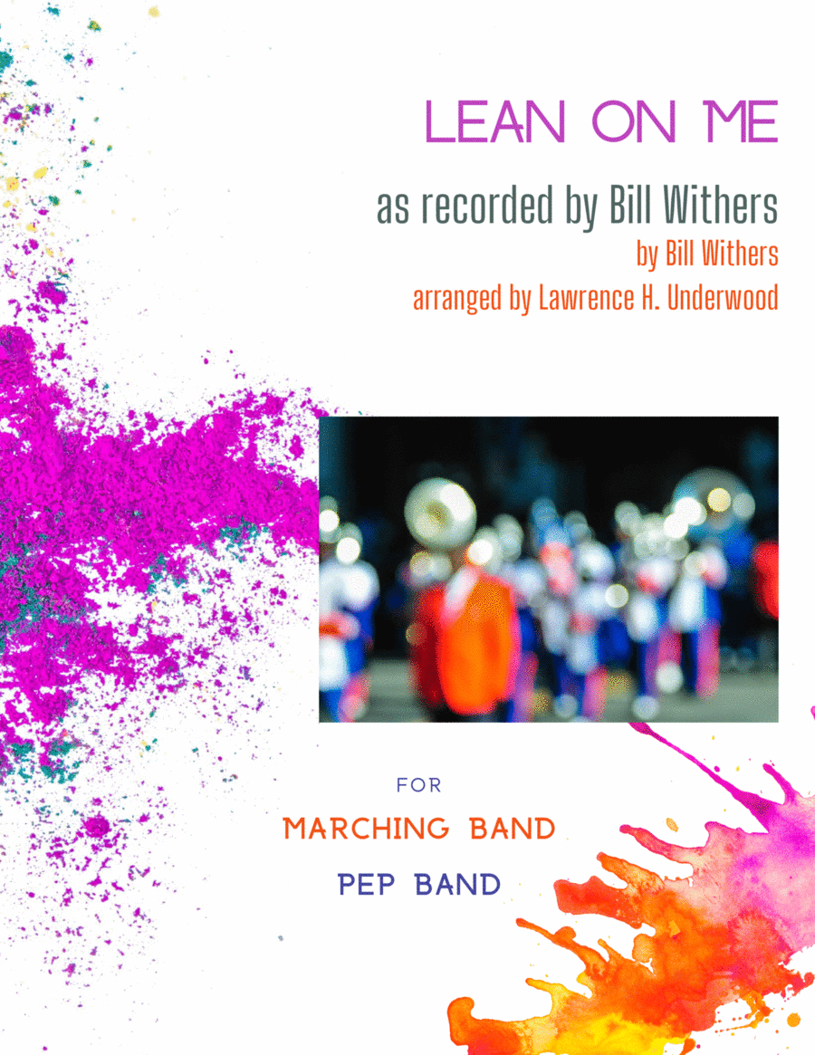 Lean On Me Marching Band scores gallery preview page 1