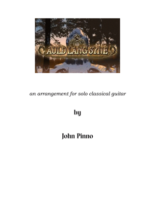 Book cover for Auld Lang Syne for solo classical guitar