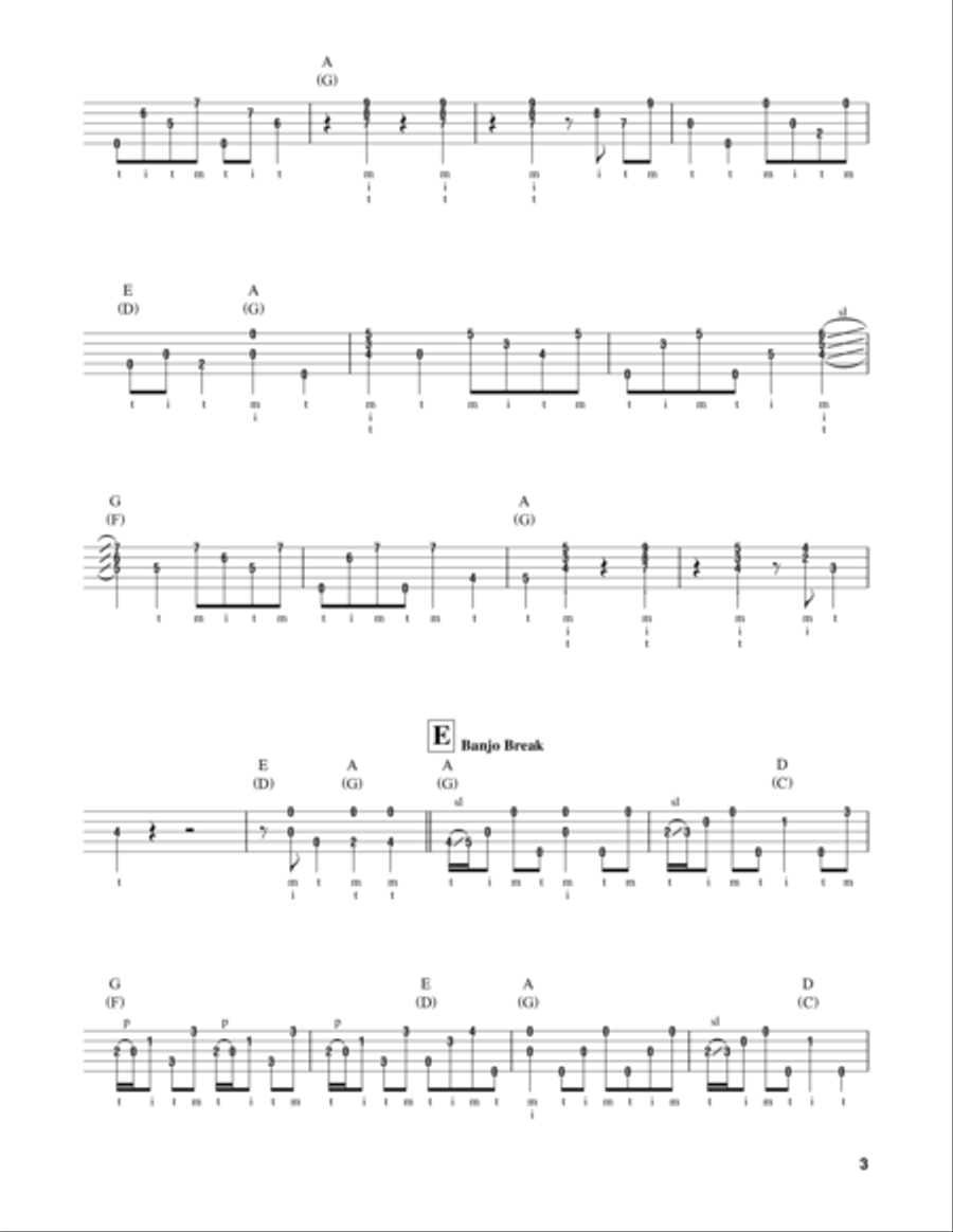 Salt Creek Salt Creek Banjo scores gallery preview page 3