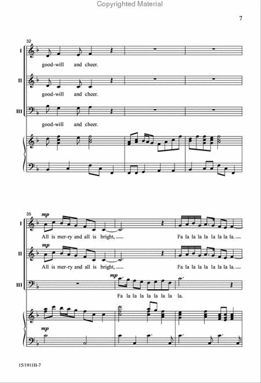 All is Merry and All is Bright 3-Part scores gallery preview page 8