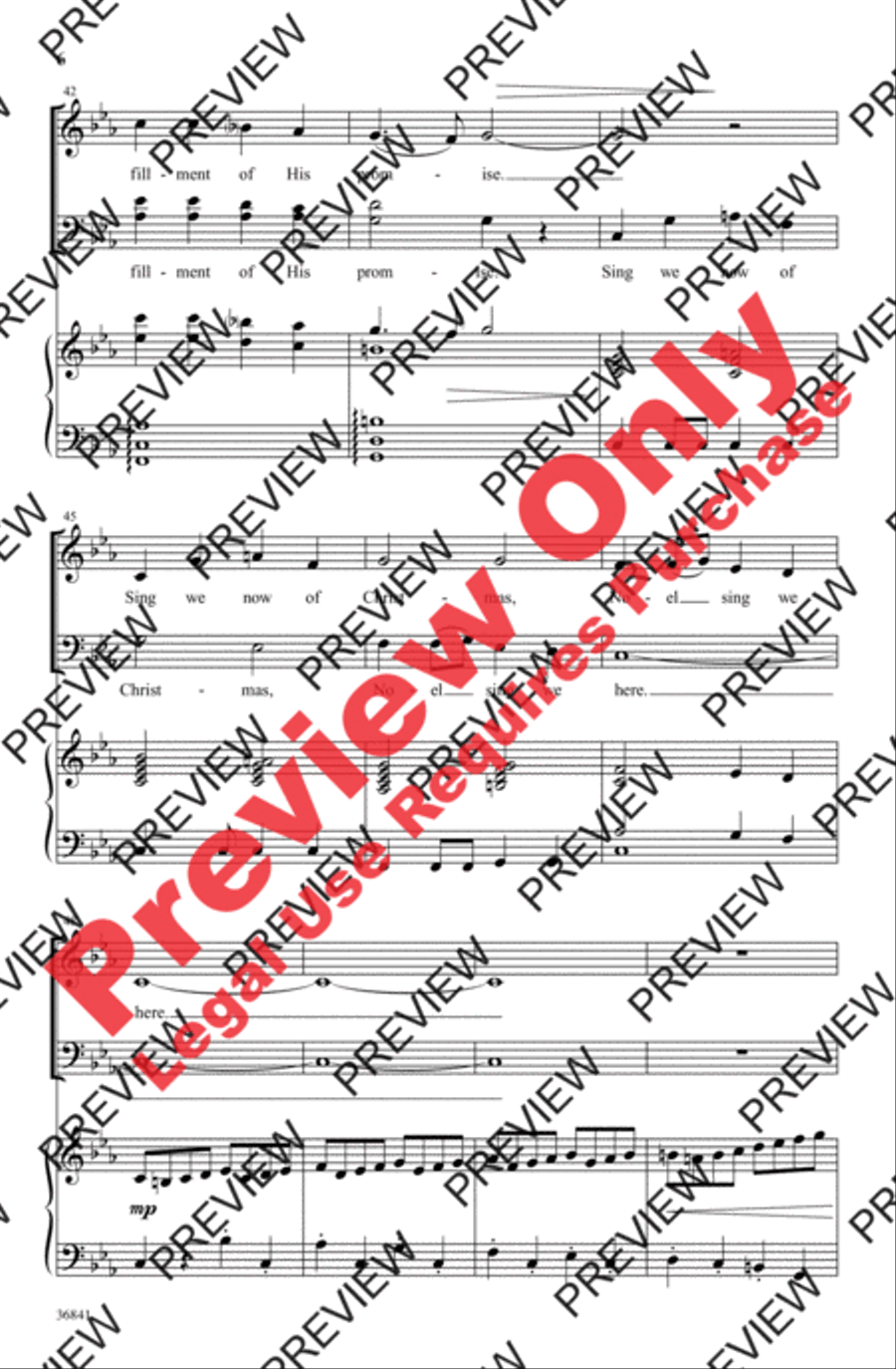 Sing We Now of Christmas Sing We Now of Christmas 4-Part scores gallery preview page 6