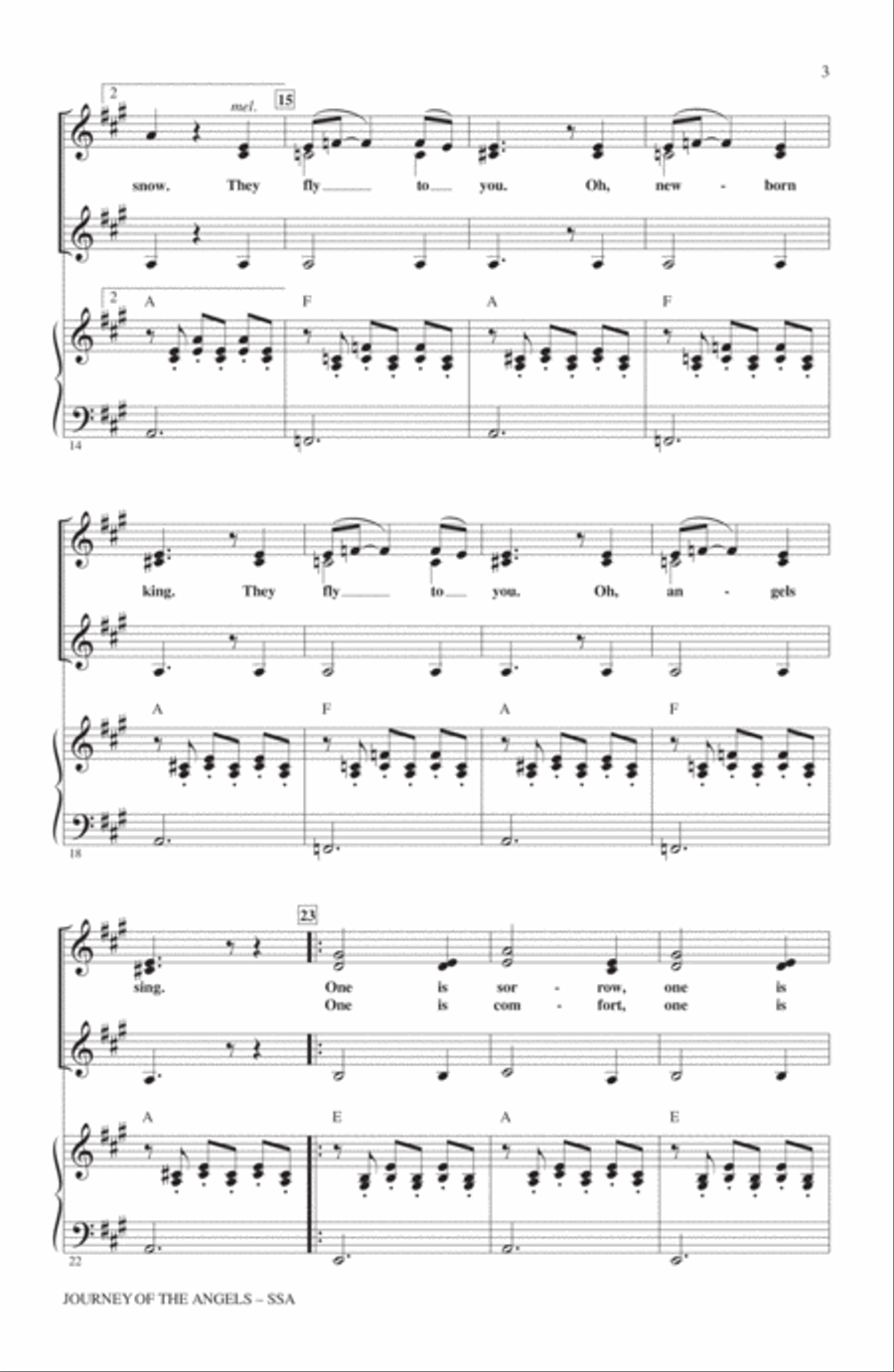 Journey Of The Angels Journey Of The Angels SSA scores gallery preview page 2