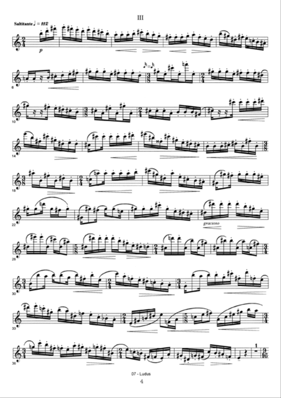 Sonatina para flauta e piano Flute Solo scores gallery preview page 6