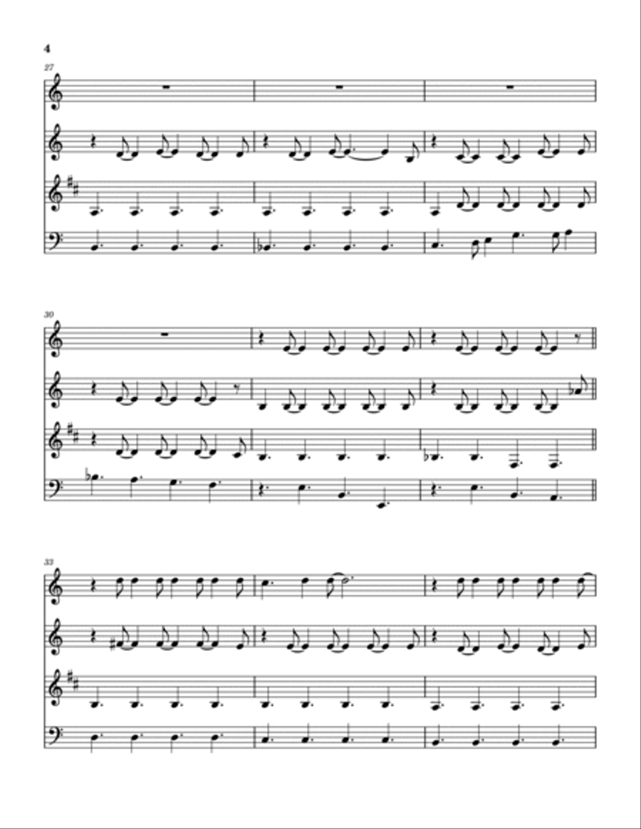 The Needle And The Damage Done Woodwind Quartet scores gallery preview page 5