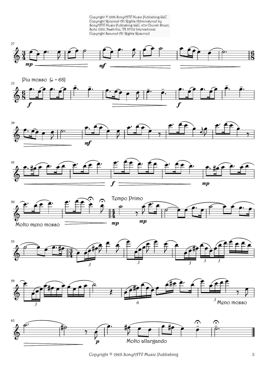 A Time For Us (love Theme) Small Ensemble scores gallery preview page 5