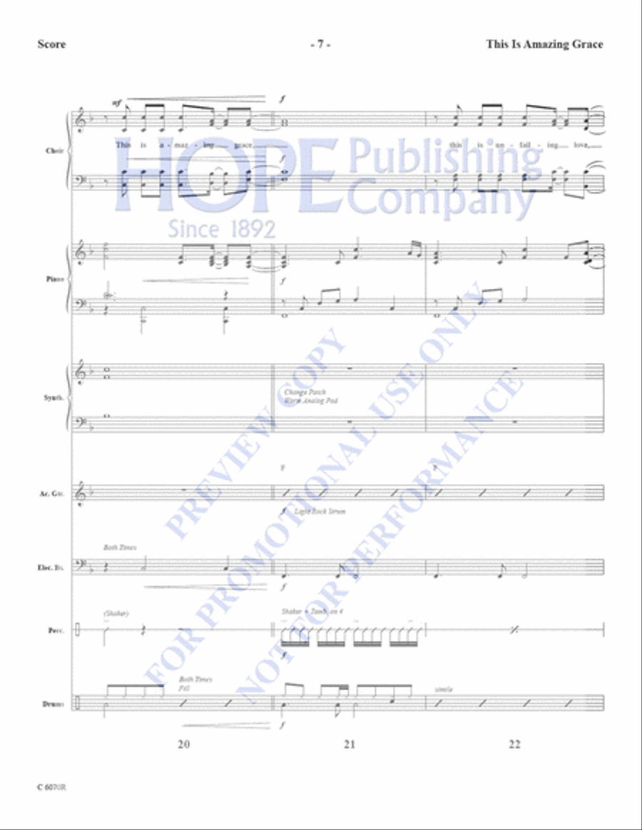 This is Amazing Grace This is Amazing Grace Choir scores gallery preview page 9